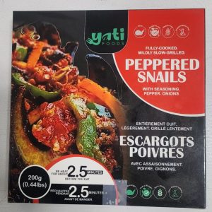 Fully Cooked Mildly Slow-Grilled Peppered Snails ready to eat