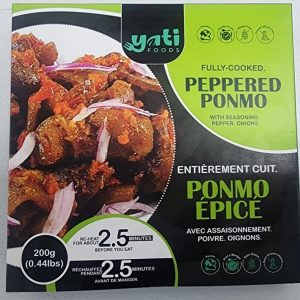 Fully Cooked Peppered Ponmo with seasoning, pepper and onions