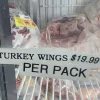 Turkey wings at Èkó Afro Mart in Edmonton
