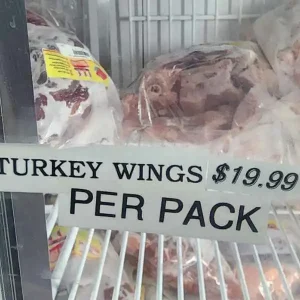 Turkey wings at Èkó Afro Mart in Edmonton